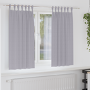 vidaXL Fekete Függöny Gyűrűkkel 2 pcs Fém Szürke 175 x 140 cm