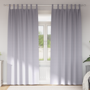 vidaXL Fekete Függöny Gyűrűkkel 2 pcs Fém Szürke 245 x 140 cm