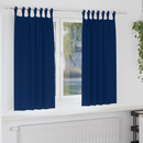 vidaXL Fekete Függöny Gyűrűkkel 2 pcs Sötét kék 175 x 140 cm