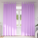 vidaXL Fekete Függöny Gyűrűkkel 2 pcs Lila 260 x 140 cm Poliészter