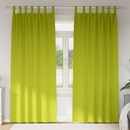vidaXL Fekete Függöny Gyűrűkkel 2 pcs Zöld 225 x 140 cm Poliészter