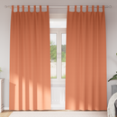 vidaXL Fekete Függöny Gyűrűkkel 2 pcs Terrakotta 260 x 140 cm