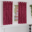 vidaXL Bársonyfüggönyök függönyökkel 2 pcs Bordó 175 x 140 cm Bársony