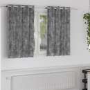 vidaXL Bársonyfüggönyök függönyökkel 2 pcs Szürke 140 x 140 cm Bársony