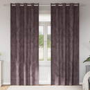 vidaXL Bársonyfüggönyök függönyökkel 2 pcs Barna 245 x 140 cm Bársony