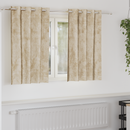 vidaXL Bársonyfüggönyök függönyökkel 2 pcs Krém 140 x 140 cm Bársony