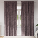 vidaXL Bársonyfüggönyök függönyökkel 2 pcs Barna 260 x 140 cm Bársony