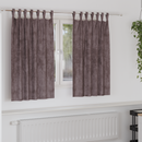 vidaXL Bársonyfüggönyök függönyökkel 2 pcs Barna 140 x 140 cm Bársony