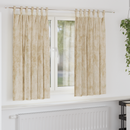 vidaXL Bársonyfüggönyök függönyökkel 2 pcs Krém 175 x 140 cm Bársony