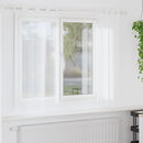 vidaXL Voile Függöny függönyökkel 2 pcs Fehér 175 x 140 cm Poliészter