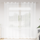 vidaXL Voile Függöny függönyökkel 2 pcs Fehér 225 x 140 cm Poliészter