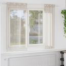 vidaXL Voile Függöny 2 pcs Homokszín 175 x 140 cm Poliészter