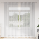 vidaXL Voile Függöny 2 pcs Világosszürke 225 x 140 cm Poliészter