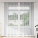 vidaXL Voile Függöny 2 pcs Sötétszürke 260 x 140 cm Poliészter