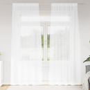 vidaXL Voile Függöny függönyökkel 2 pcs Fehér 225 x 140 cm Poliészter