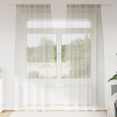 vidaXL Voile Függöny függönyökkel 2 pcs Krém 260 x 140 cm Poliészter