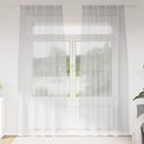 vidaXL Voile Függöny 2 pcs Világosszürke 245 x 140 cm Poliészter