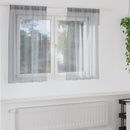 vidaXL Voile Függöny 2 pcs Sötétszürke 140 x 140 cm Poliészter