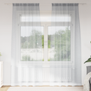 vidaXL Voile Függöny 2 pcs Sötétszürke 225 x 140 cm Poliészter