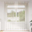 vidaXL Voile Függöny 2 pcs Homokszín 225 x 140 cm Poliészter