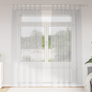 vidaXL Voile Függöny 2 pcs Világosszürke 225 x 140 cm Poliészter