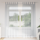 vidaXL Voile Függöny 2 pcs Sötétszürke 260 x 140 cm Poliészter