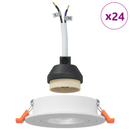 vidaXL Spotlámpa 24 pcs Fehér 9 x 9 x 2 cm Alumínium