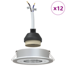 vidaXL Spotlámpa Ezüst 9 x 9 x 2 cm Alumínium