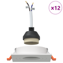 vidaXL Spotlámpa 12 pcs Fehér 9 x 9 x 2 cm Alumínium