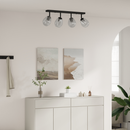 vidaXL Mennyezeti spotlámpa Fekete 73,5 x 13 x 26 cm Üveg és fém