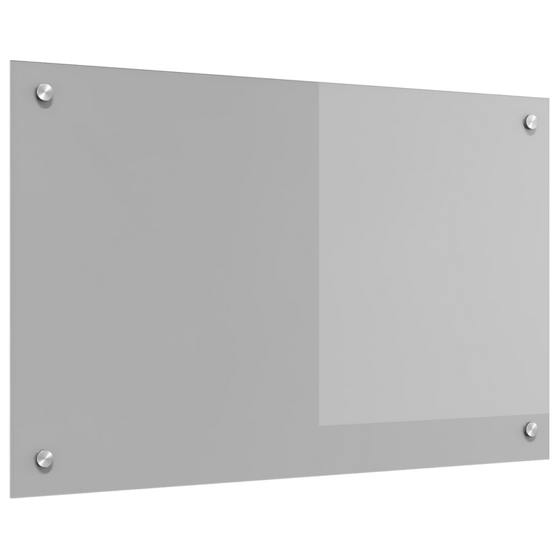 vidaXL Konyhai splashback Világosszürke 80 x 50 x 0.6 cm edzett üveg