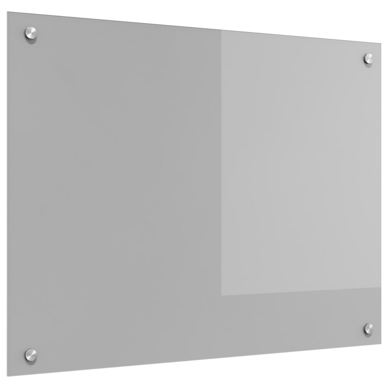 vidaXL Konyhai splashback Világosszürke 80 x 60 x 0.6 cm edzett üveg