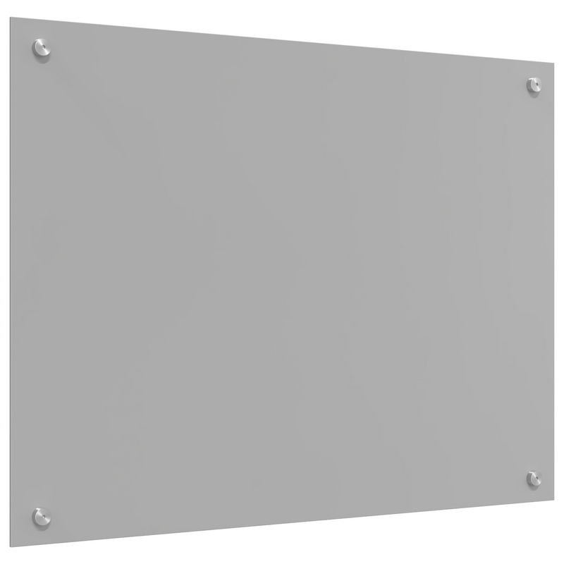 vidaXL Konyhai splashback Világosszürke 80 x 60 x 0.6 cm edzett üveg