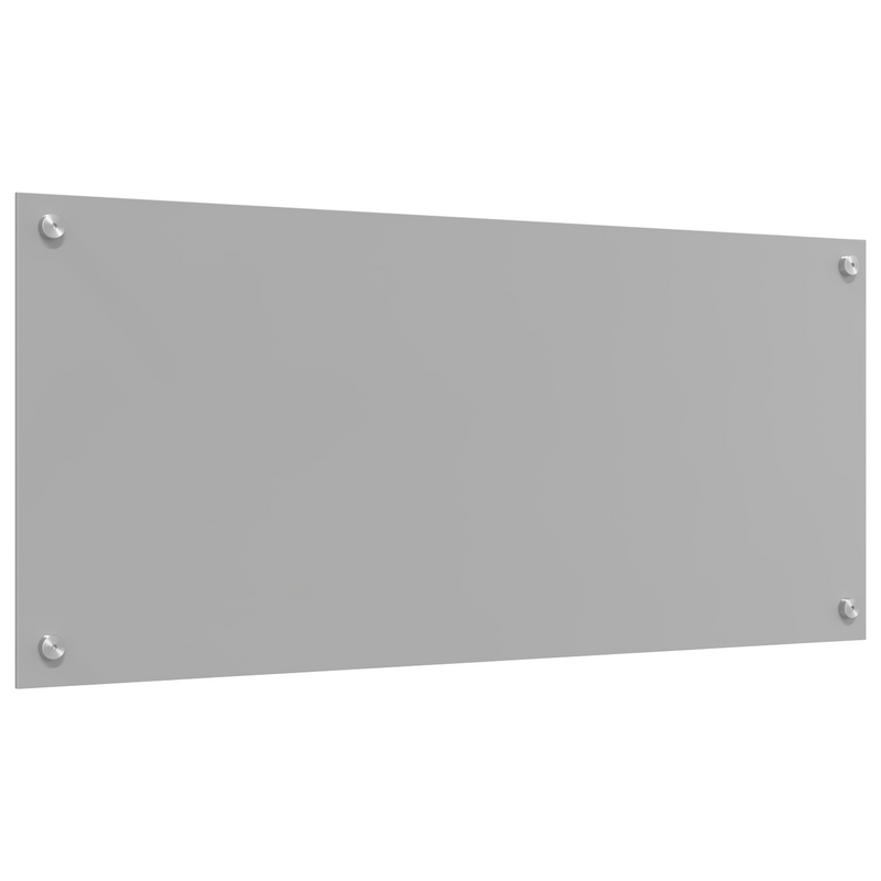 vidaXL Konyhai splashback Világosszürke 90 x 40 x 0.6 cm edzett üveg