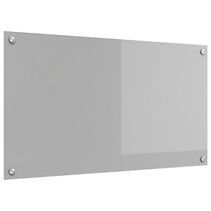 vidaXL Konyhai splashback Világosszürke 90 x 50 x 0.6 cm edzett üveg