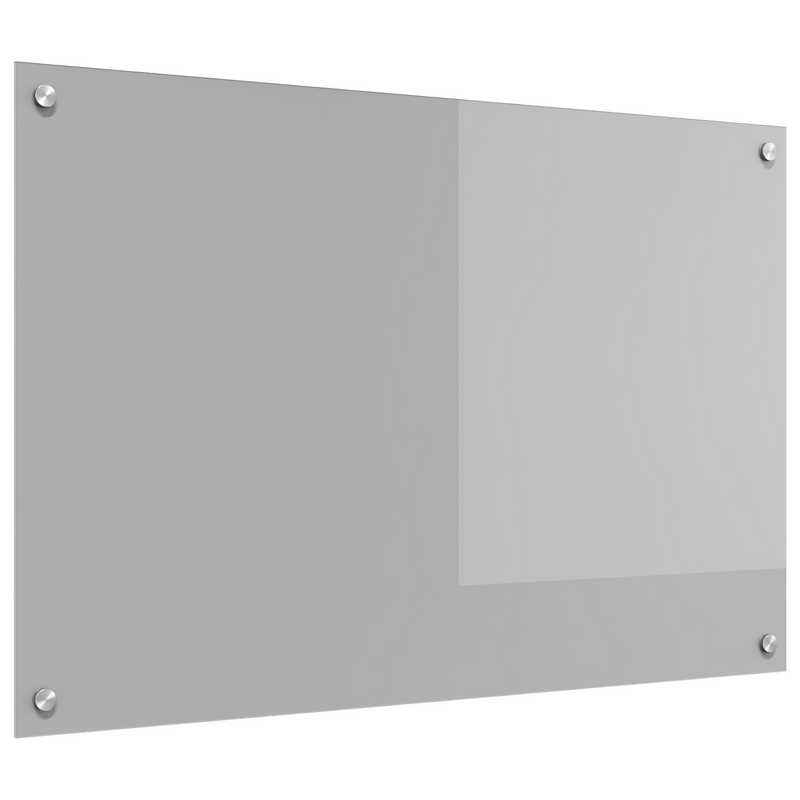 vidaXL Konyhai splashback Világosszürke 90 x 60 x 0.6 cm edzett üveg