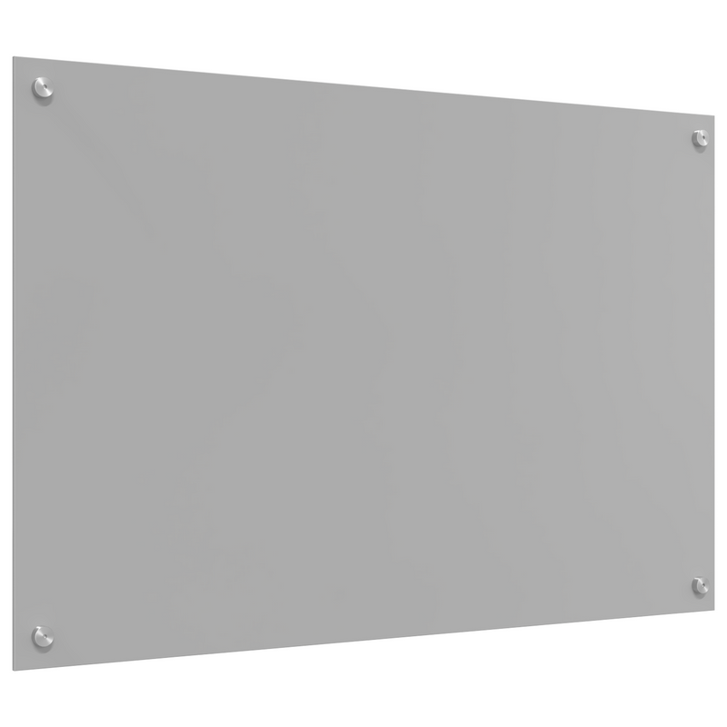 vidaXL Konyhai splashback Világosszürke 90 x 60 x 0.6 cm edzett üveg