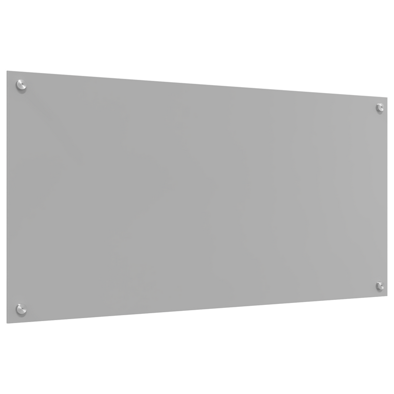 vidaXL Konyhai splashback Világosszürke 100 x 50 x 0.6 cm edzett üveg