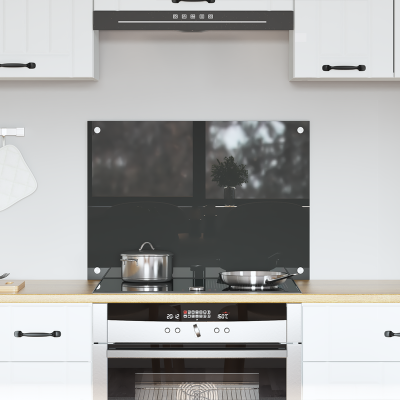 vidaXL Konyhai splashback Sötétszürke 70 x 50 x 0.6 cm edzett üveg