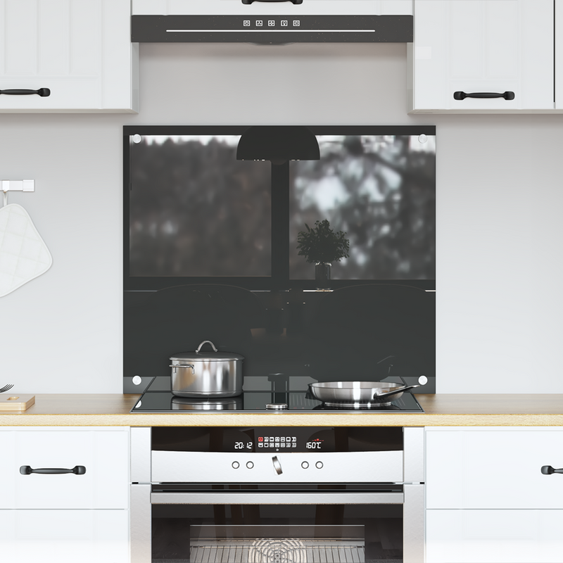 vidaXL Konyhai splashback Sötétszürke 70 x 60 x 0.6 cm edzett üveg