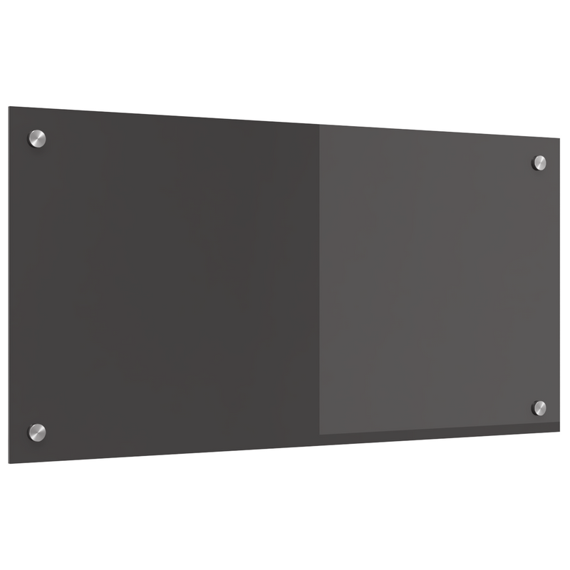 vidaXL Konyhai splashback Sötétszürke 80 x 40 x 0.6 cm edzett üveg