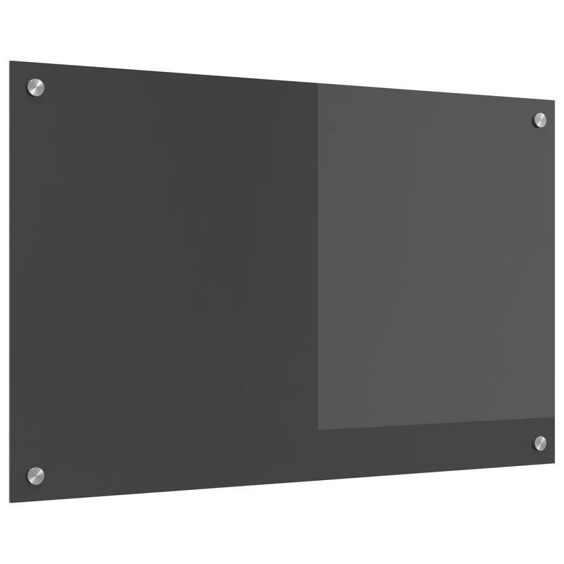 vidaXL Konyhai splashback Sötétszürke 80 x 50 x 0.6 cm edzett üveg