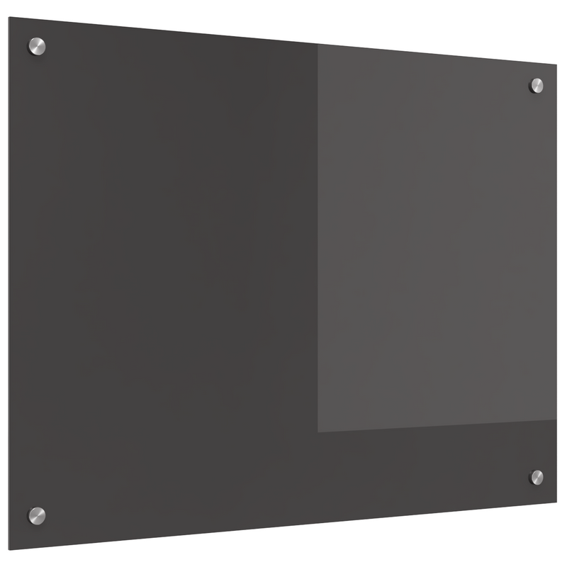vidaXL Konyhai splashback Sötétszürke 80 x 60 x 0.6 cm edzett üveg