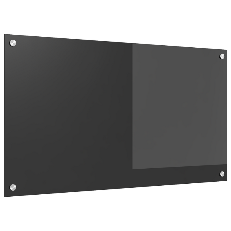 vidaXL Konyhai splashback Sötétszürke 90 x 50 x 0.6 cm edzett üveg