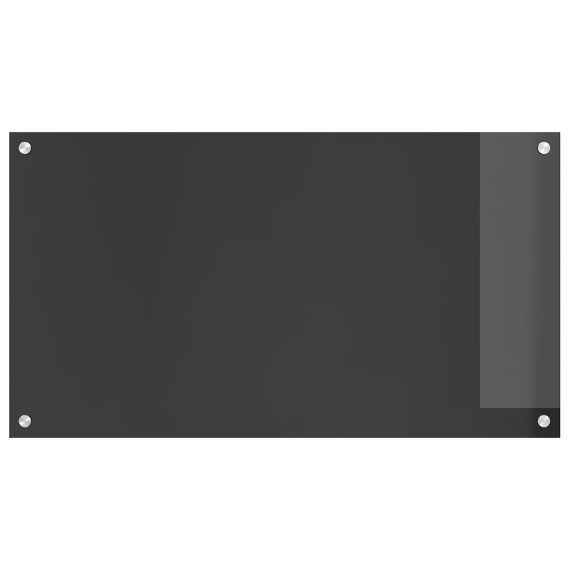 vidaXL Konyhai splashback Sötétszürke 90 x 50 x 0.6 cm edzett üveg