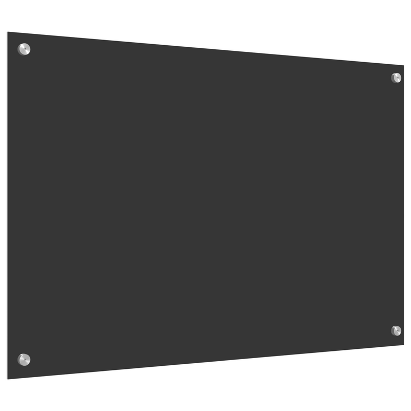 vidaXL Konyhai splashback Sötétszürke 90 x 60 x 0.6 cm edzett üveg