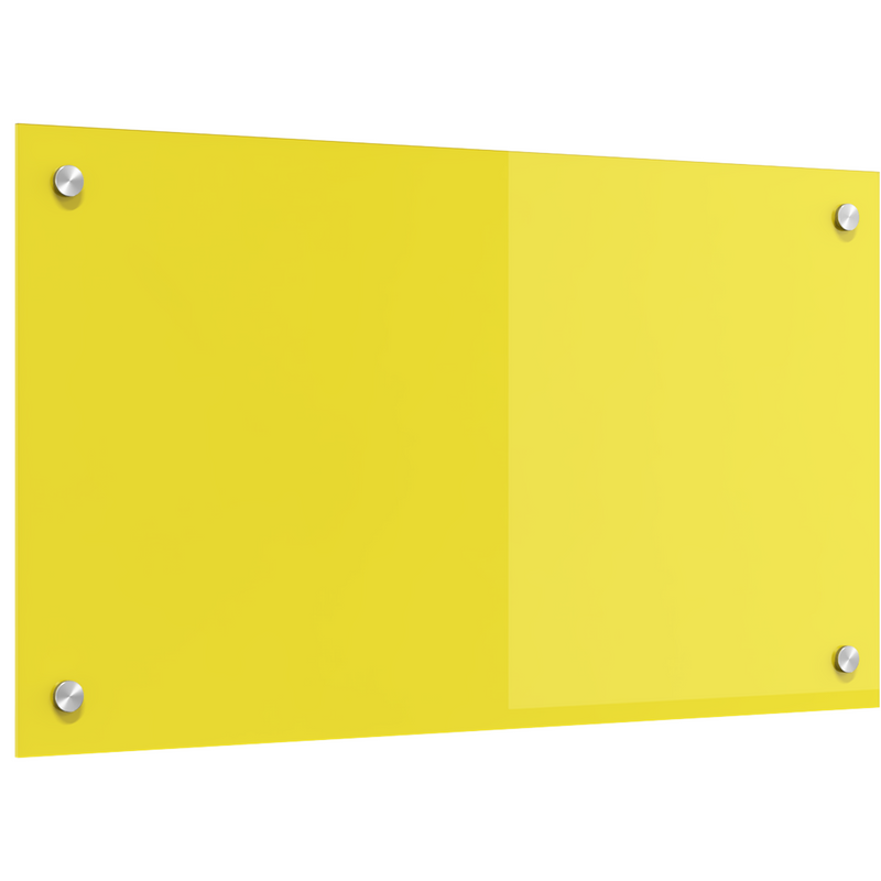 vidaXL Konyhai splashback Sárga 70 x 40 x 0.6 cm edzett üveg