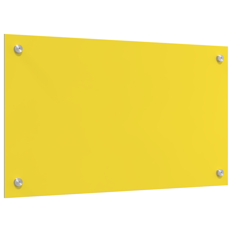 vidaXL Konyhai splashback Sárga 70 x 40 x 0.6 cm edzett üveg