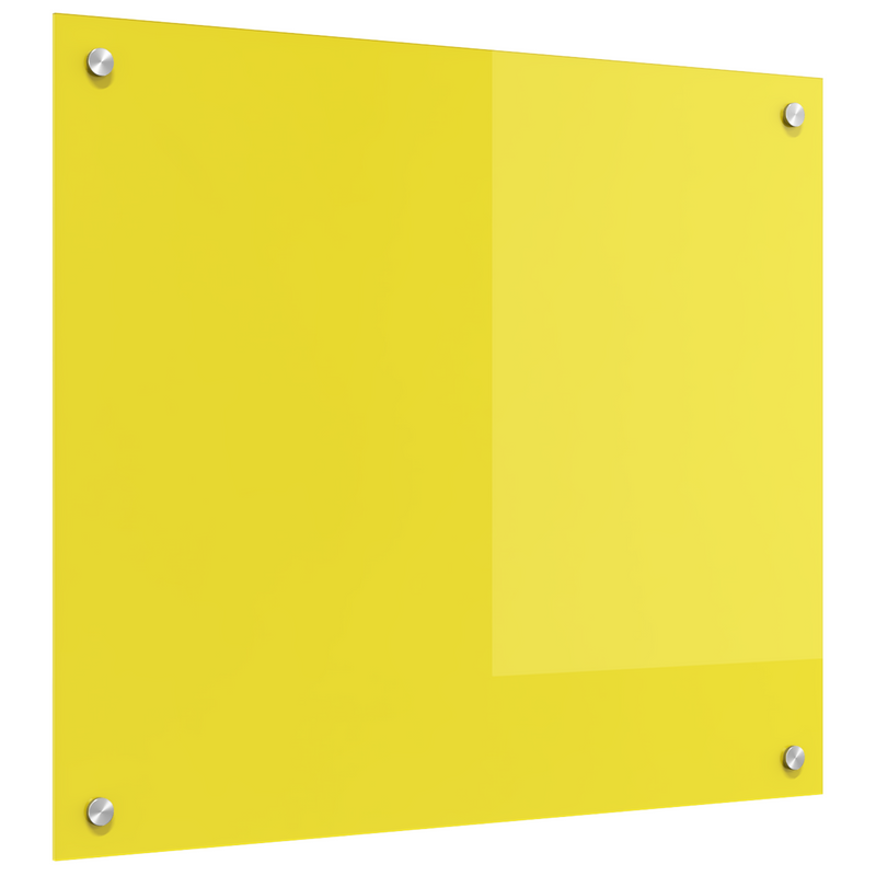 vidaXL Konyhai splashback Sárga 70 x 60 x 0.6 cm edzett üveg