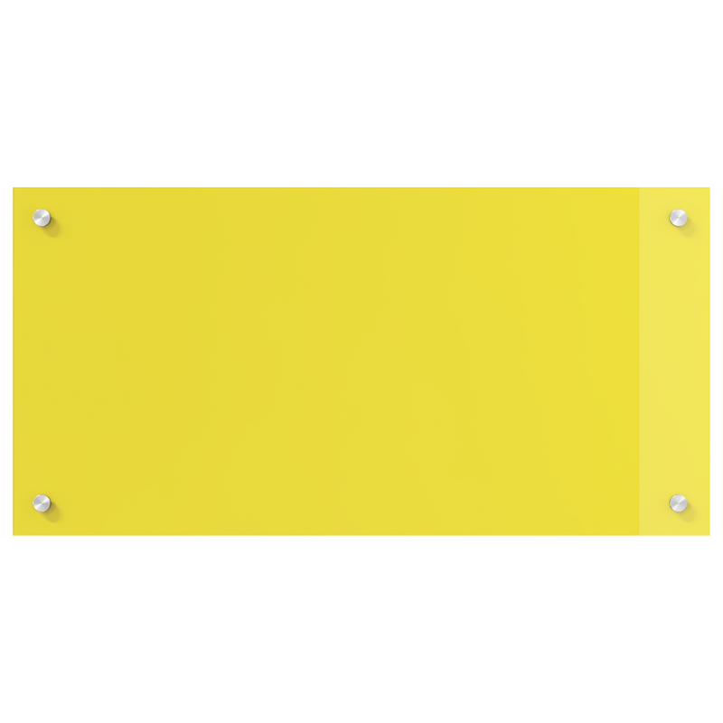 vidaXL Konyhai splashback Sárga 80 x 40 x 0.6 cm edzett üveg